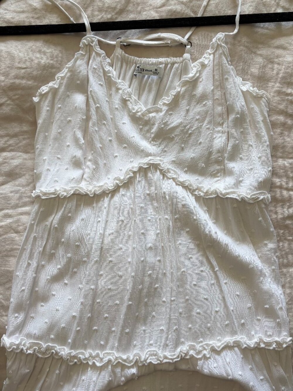 Hollister Women's Flowy White Dress